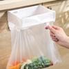 Foldable Trash Bag Holder Wall-Mounted Kitchen Garbage Bag Holder Hanging Organizer Plastic Bag Film Container Dispenser