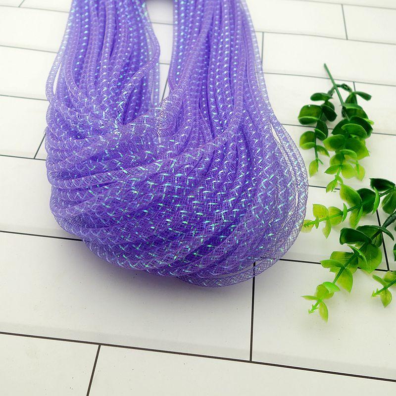 10 м Цветная сетчатая трубка-веревка 4 мм 8 мм Сетчатая трубчатая кринолиновая трубка Свадебное платье Юбка Одежда Сетка Сделай сам Изготовление Ремесленные аксессуары