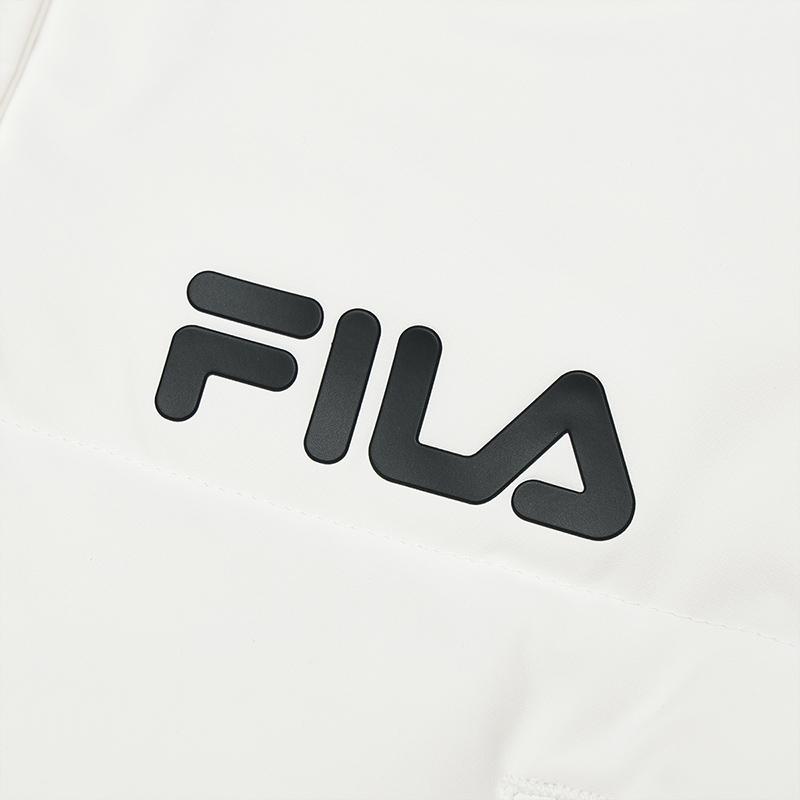 Fila Оригинальный длинный пуховик Простой модный теплый пуховик с капюшоном Женская верхняя одежда Облачно-грибной-белый F11W449906FWT