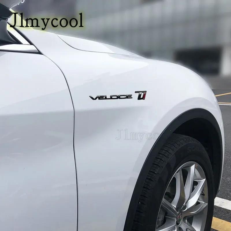 Car letter decoration label VELOCE TI decoration label is suitable for Giulia Stelvio modified accessories