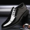 2022 Spring Autumn Men Dress Shoes High Quality Leather Brogue Men Shoes Male Oxford Fashion Office Black Shoes Plus Size 38-44