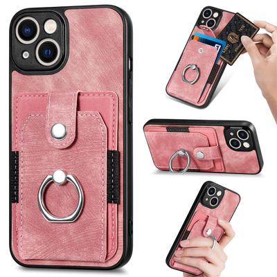 Кожаный чехол-держатель для карт с кольцом-подставкой для Iphone 14 Pro Max 13 11 12 15 Pro 14 Plus Iphone13 Iphone15, аксессуары для телефонов, чехол