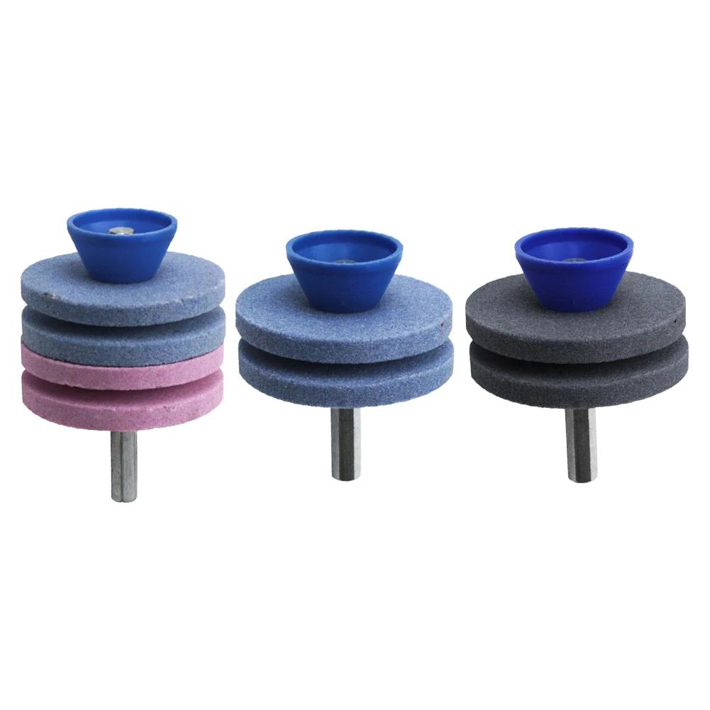 Grinding Head Sharpener Wear-resistant Whetstone Four-layer Grinding Wheel Lawn Mower Sharpener Garden Supplies