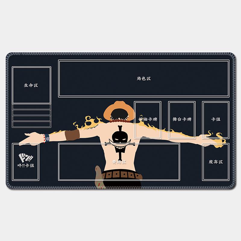 One Piece Luffy Card Battle Table Mat Opcg Zoro Robin Ace Single Player Board Game Card Battle Mat Anime Gift