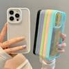 Модный прозрачный чехол-бампер цвета конфет для iPhone 15 14 13 12 11 Pro Max XR XS X Plus, мягкая противоударная задняя крышка из ТПУ