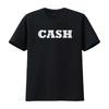 Мужская футболка The Word Cash A Design That Says T Shirt Черная Средняя винтажная стирка Слегка универсальная удобная homme Эластичная