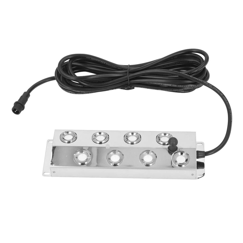 Ультразвуковой туманообразователь с 8 головками, водонепроницаемый, IP67, из нержавеющей стали 304, тихий туманообразователь с 5-метровым шнуром для