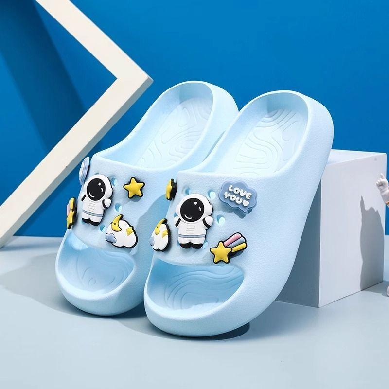 Очаровательные детские тапочки-мини-астронавты, удобные домашние шлепанцы из ЭВА для мальчиков