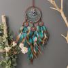 Gravel Life Tree Dream Catching Net Hanging Colorful Feather Wind Chime Wall Decorative Hanging