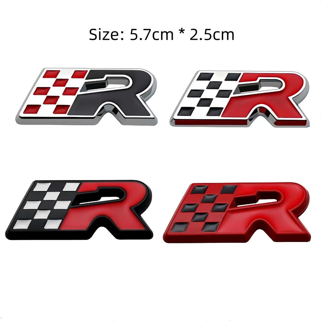 3D Metal R CUPRA Etc Letter Badge Sticker Side Fender Rear Trunk Emblem Decal High-Quality Automotive Exterior Accessories