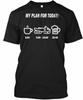 Us Snowmobile My Plan For Today Today 800 T-Shirt Made In the USA Size S To 5XL
