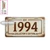 Vintage City Year Text Print Metal License Plate Sign Retro 2D Flat Printed Tin Plaque Wall Art Decor for Home Bar