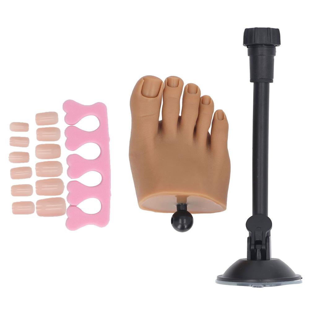 Силиконовая модель стопы для практики нейл-арта, модель стопы для обучения наращиванию ногтей, силиконовая модель половины стопы со ста