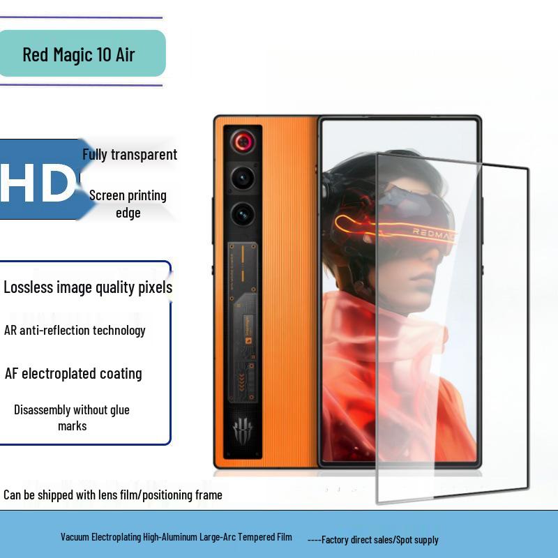 Red Magic 10Air HD Закаленное стекло Антишпион Экран и Металлический Протектор прозрачной линзы «Орлиный глаз»