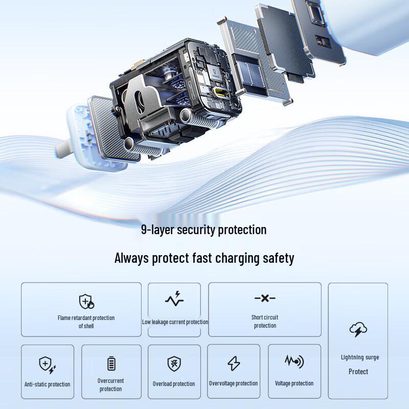 Baseus Зарядное устройство EnerFill FN22 45 Вт GaN Type-C
