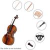 4/4 Full Size Violin Accessory Kit Chin Rest Chinrest Clamp Tailpiece 4 Tuning Pegs 4 Fine Tuners