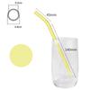 10Pcs Straw Easy To Use Portable High Borosilicate Cup Juice Glass Straw Home