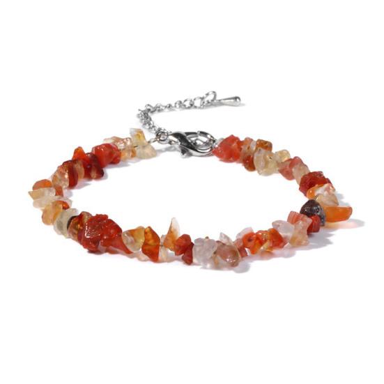 Women Bracelet Irregular Beads Decor Adjustable Length Non-fading Bracelet Wrist Jewelry Versatile