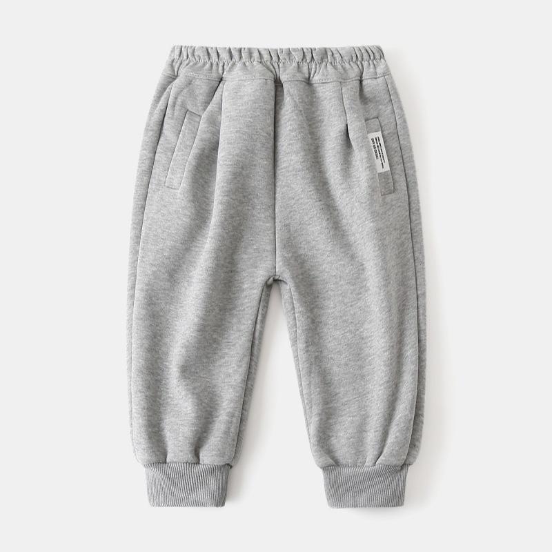Children's Thick Pants, Autumn and Winter Boys' Composite Fleece Sports Pants, Baby Warm Pants
