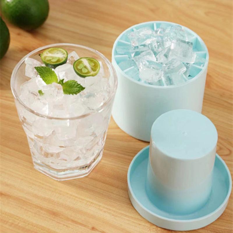 Ice Bucket Cup Mold Silicone Ice Cube Tray Food Grade Quickly Freeze Ice Cube Maker Ice Bucket Whiskey Kitchen Accessories