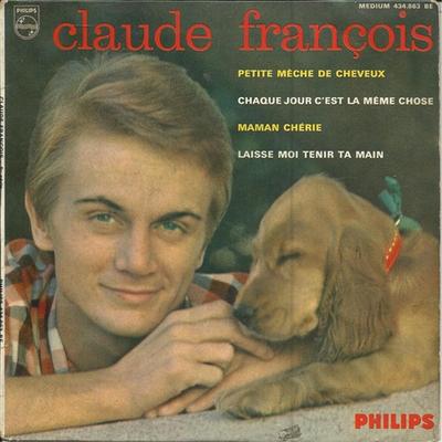 7-дюймовая пластинка CLAUDE FRANCOIS Petite Meche De Cheveux 434863BE PHILIPS 1964 Франция Рок Б/у