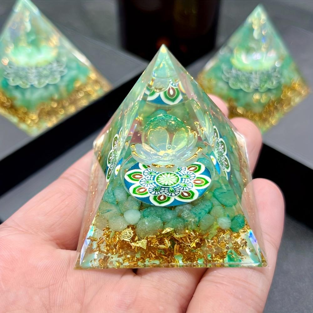 A green aventurine pyramid symbolizes good fortune and is a great gift
