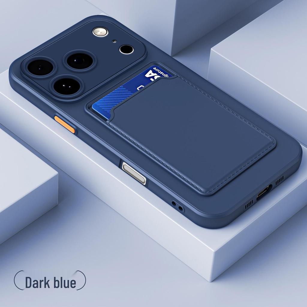 Чехол-картхолдер для iPhone 17/16 Pro Max, силиконовый чехол Apple 15 Pro с цветными блоками для iPhone 13/12.