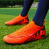 Fashion Men's Soccer Shoes FG Non-Slip Turf Soccer Cleats Fashion Design Shoes Electroplating Base Sneakers Light Football Boots 35-45