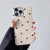 Cute Polka Dots Print Phone Case for Iphone 16 15 16pro 11 15Pro 14 14pro 13 Pro Max 12 Protective Silicone Back Cover