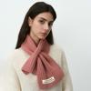 Designer's New Autumn and Winter Personality Sweet and Versatile Warm Cross High-end Knitted Scarf Small Scarf Women