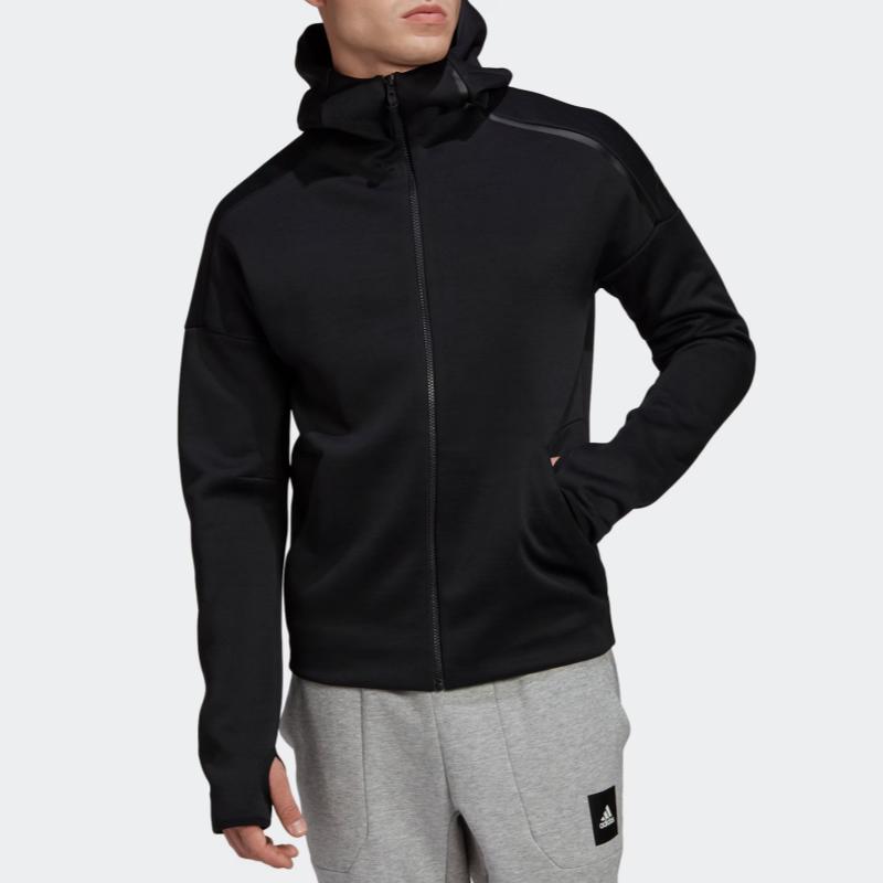 Adidas Jackets Men's Black Hooded Moderate Other GT2507
