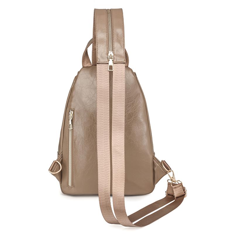 Рюкзак многофункциональный женский рюкзак с цветными блоками и замком