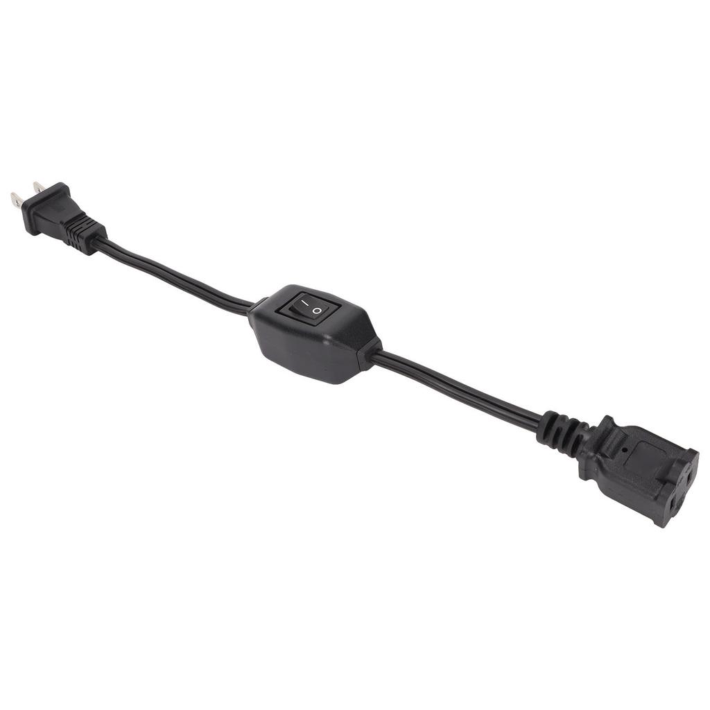 Power Extension Cord with On Off Switch  AC 2 Prong Male Female Power Cable for 1‑15P Male To 1‑15R