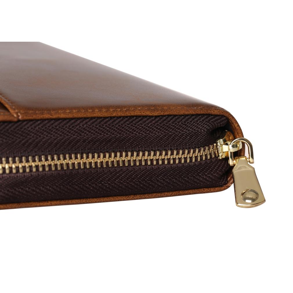 Мужской кошелёк на молнии в винтажном стиле