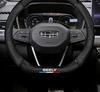 Genuine Leather Carbon Fiber Steering Wheel Cover for Geely Models: Emgrand, Vision, Borui, Boyue, Xingyue, Haoyue, Xingrui, Jiaji.