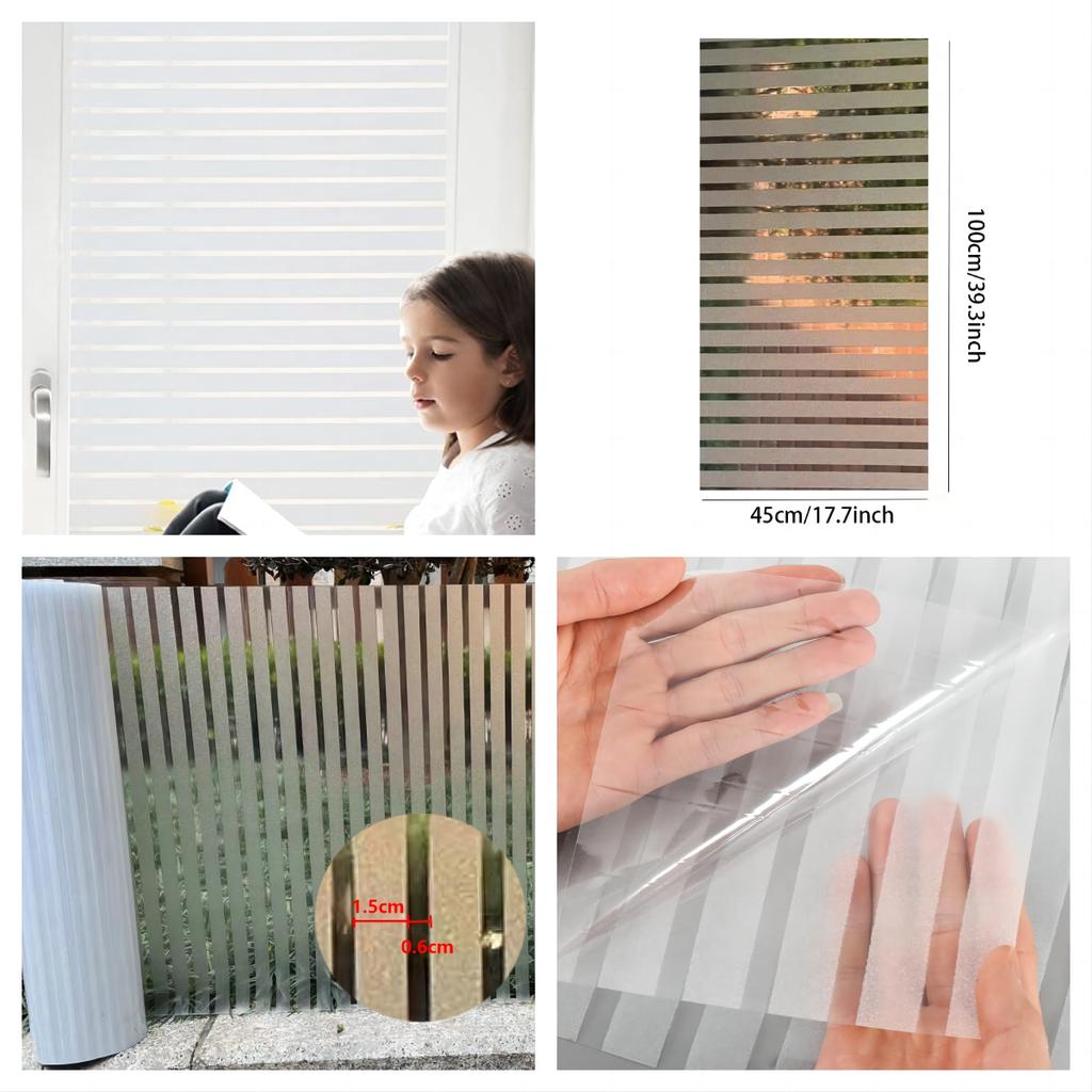 Матовая оконная пленка, пленка для защиты от посторонних глаз, полосатые узоры, матовая оконная пленка, самоклеящаяся стеклянная пленка для домашнего офиса