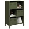 VidaXL High Buffet Olive Green 68x39x103.5 Cm Steel, Bookcase, Modern Bookcase, Bookshelf, Shelf and 851410