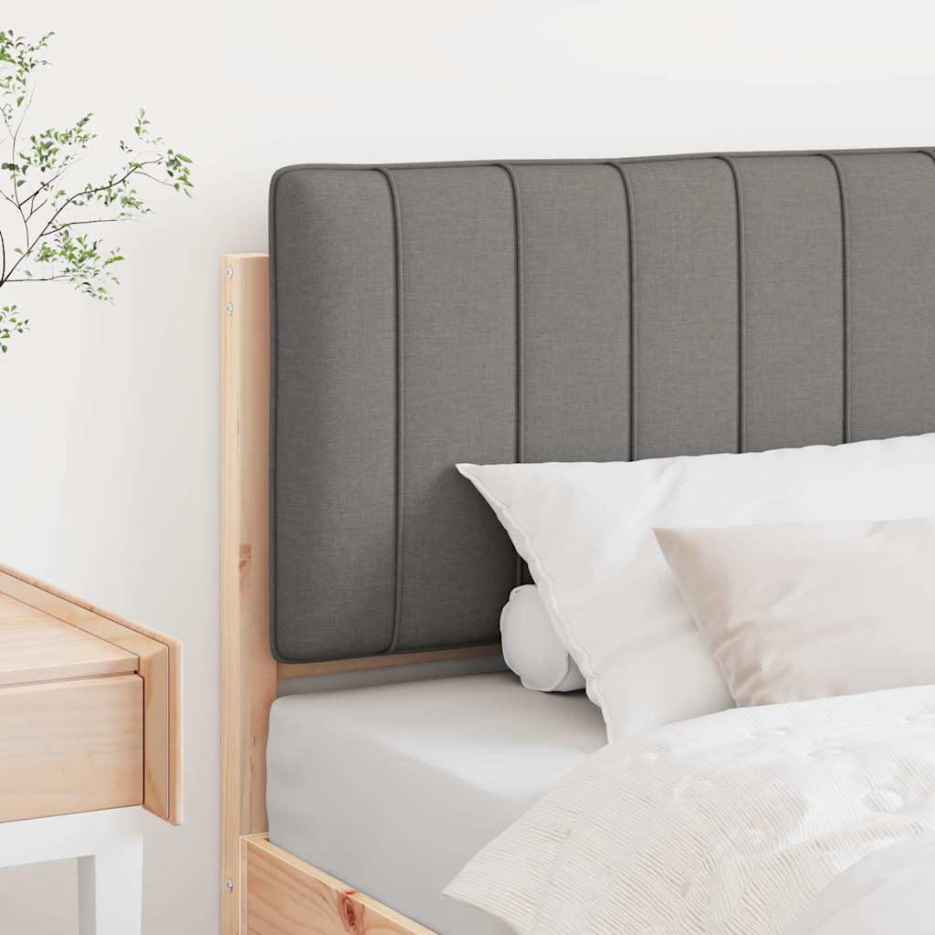 Upholstered Headboard in Brown and Light Grey 75 cm