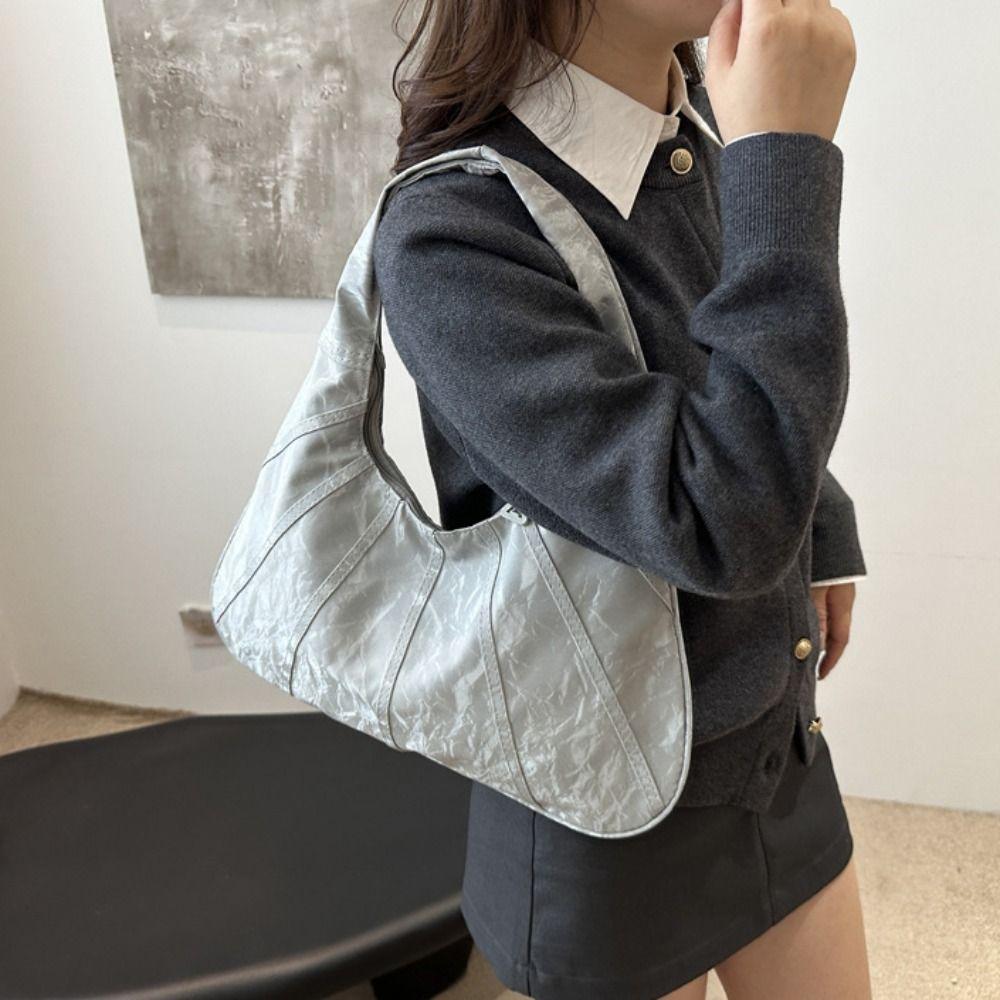 Large Capacity Underarm Bag Shoulder Bag Crescent Bag Portable Vintage Hobo Bag Girls