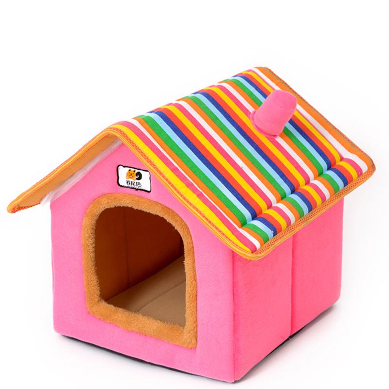 Съемное моющееся гнездо для домашних животных в форме дома для собак, кошек, щенков, спящих