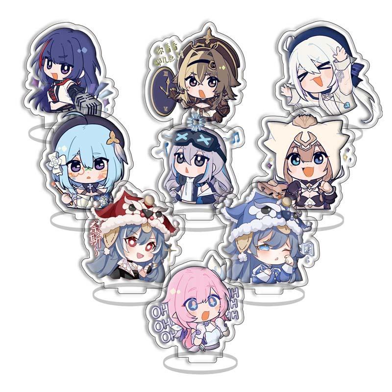 Tokyo Avengers Sword Art Online Ghost Sword Acrylic Standing Brand, Nine Piece Set Anime Peripherals