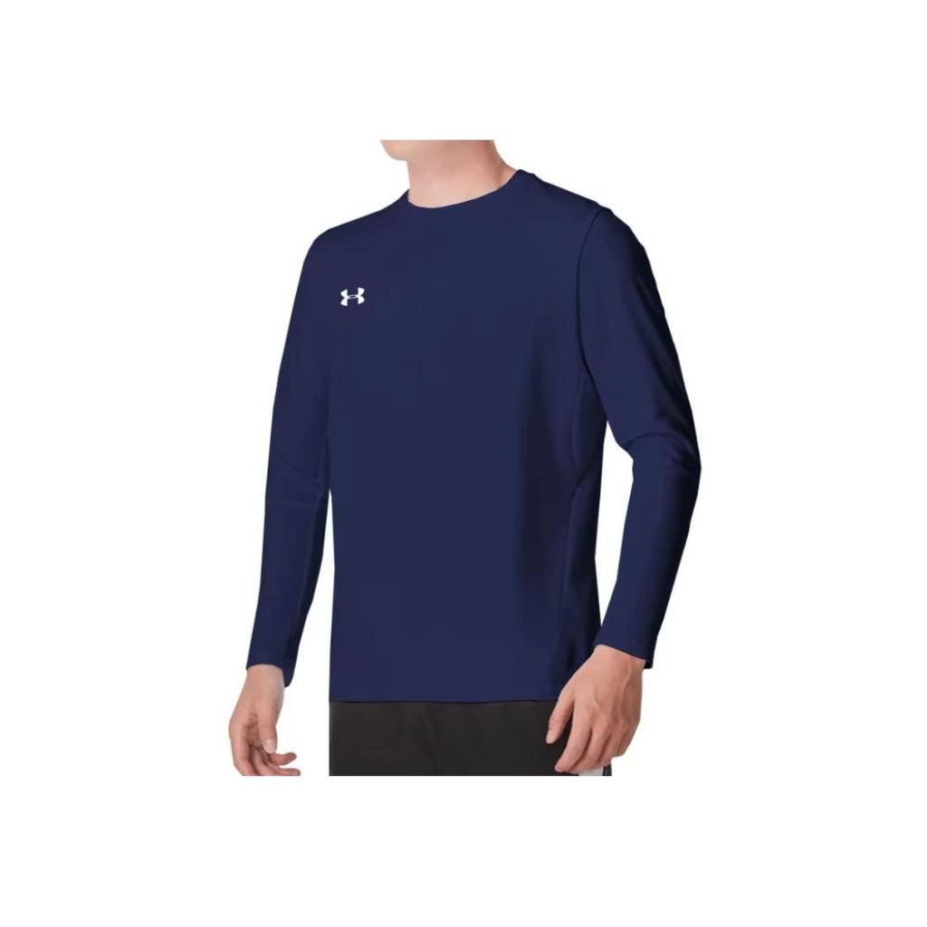 Under Armour Парусная удобная дышащая быстросохнущая мягкая футболка с длинным рукавом унисекс топы синяя 24600602-409