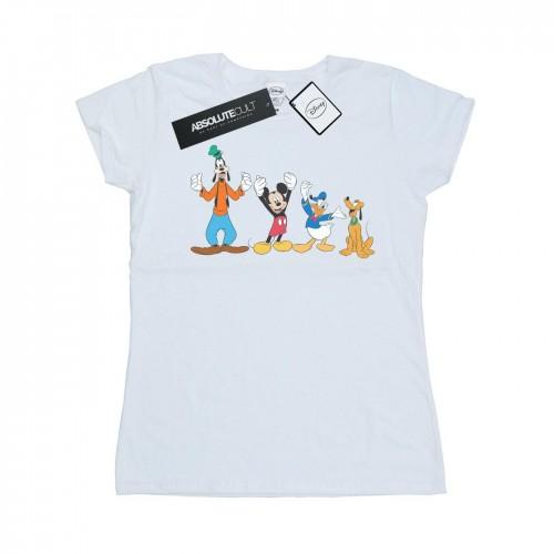 Disney Womens/Ladies Mickey Mouse Friends Cotton T-Shirt