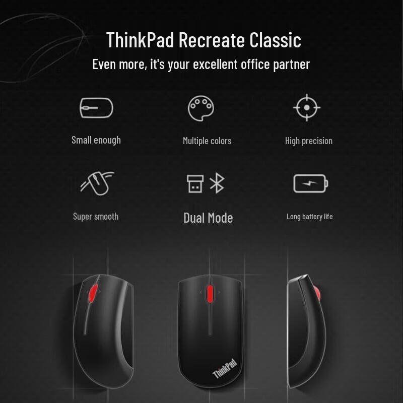 Lenovo ThinkPad Wireless Bluetooth Dual Mode Mouse