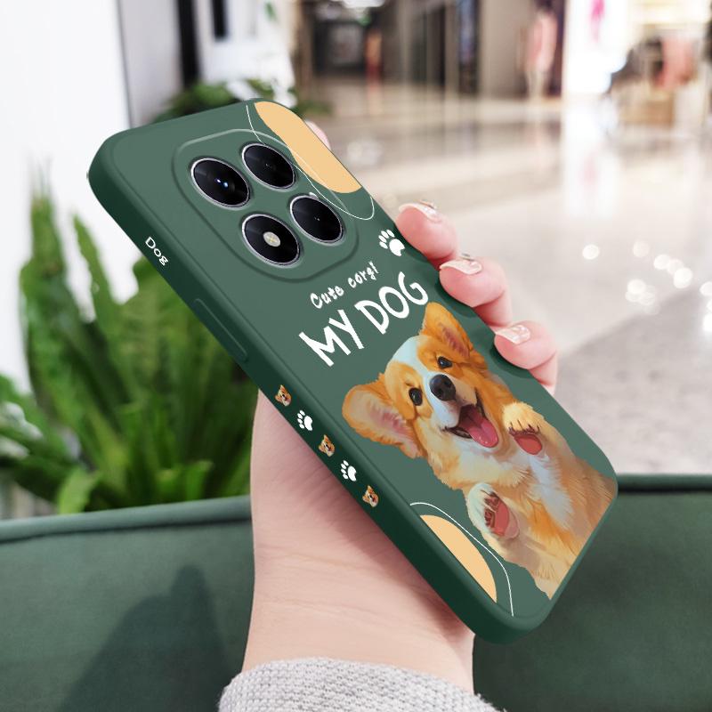 Lovely Corgi Phone Case For Xiaomi Poco F7 X7 X6 F6 M6 M5 M5S F5 X5 F4 X4 M4 F3 M3 X3 Pro 4G 5G GT Silicone Cover
