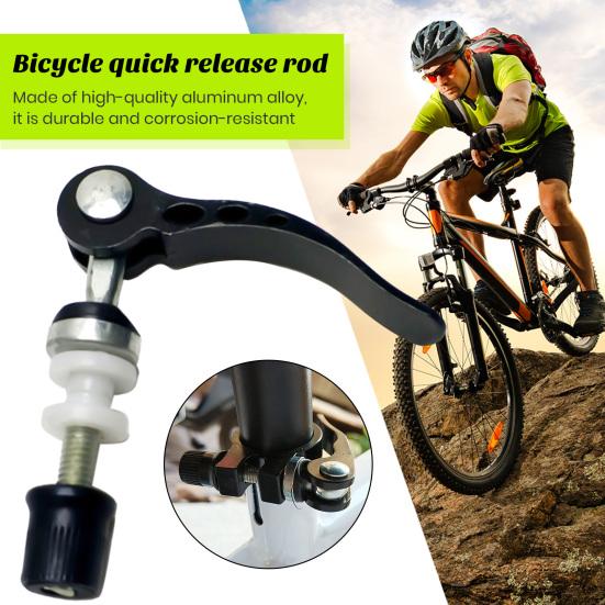 Black Bike Seat Clamp Rustproof Corrosion Resistant Reusable Quick Release Bike Seat Clamp Pipe Clamp Locking Screws