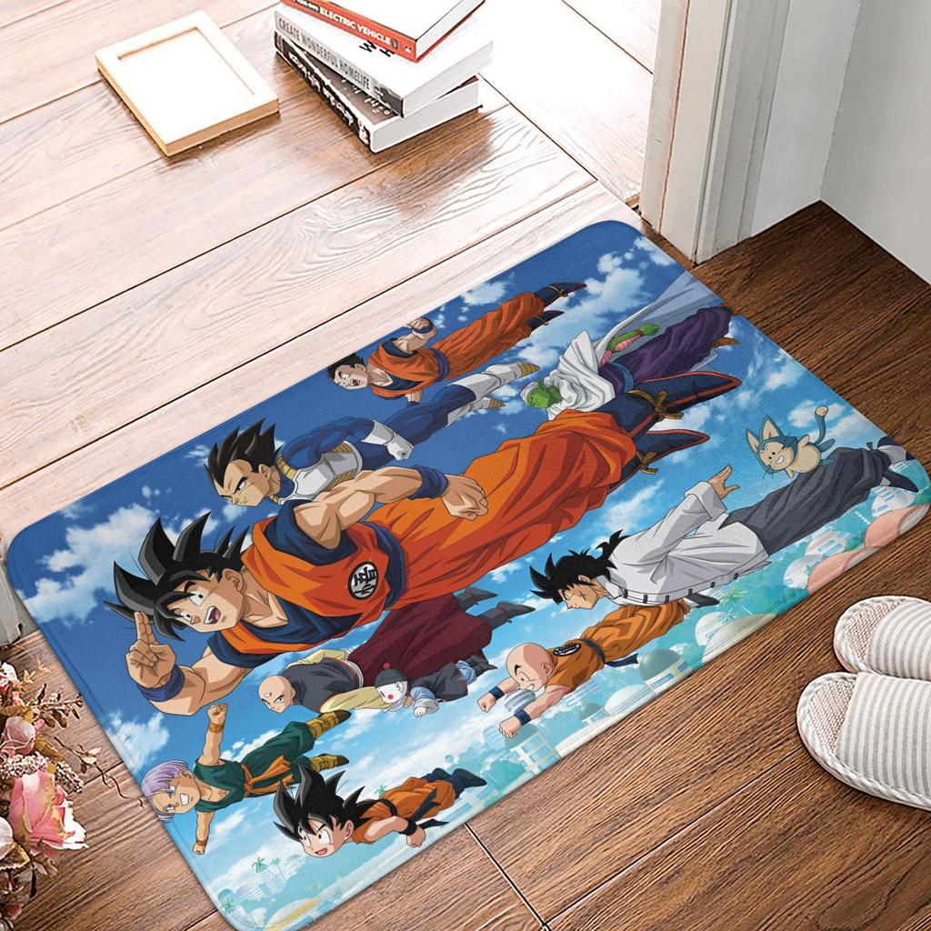 Goku Anime Dragon Ball Doormat Mat Anti-Slip Kitchen Bathroom Toilet Rug Carpet 40*60cm