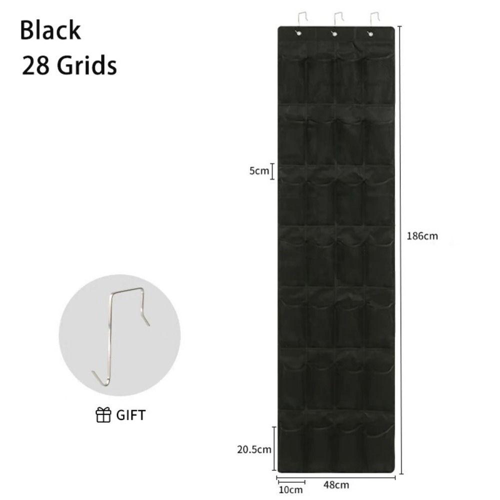 24/28 больших карманов, сетчатые карманы для обуви, тканевый органайзер для шкафа, прочный держатель с 3 металлическими крючками, сумка для подвешивания в гардеробе