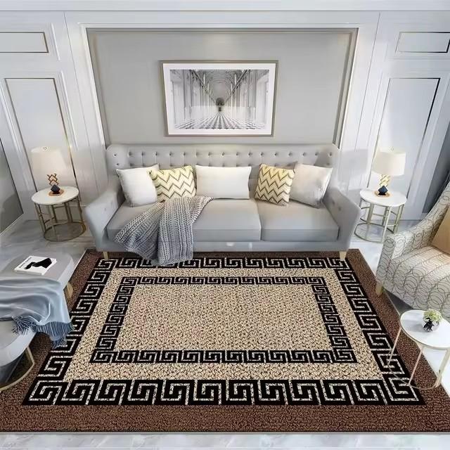 Новый Роскошный Ковер и Декор для Гостиной Ковер Эластичный Коврик Ковер для Спальни Домашний Декор Нескользящий Коврик Машинная Стирка
