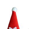 10Pcs Christmas Cutlery Holders Santa Claus Hat Plush Tiny Wine Bottle Cap for Home
